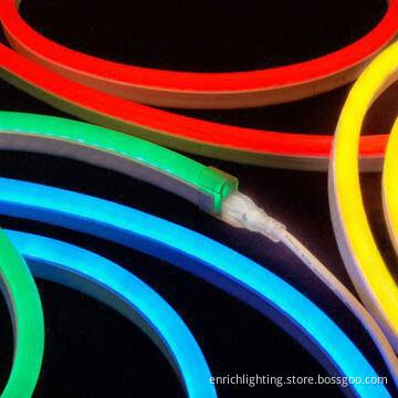 Outdoor LED Flex Neon Lights, Sized 10 x 23mm, 5W/Meter Power, 80 Pieces LEDs/Meter, IP65 Protection